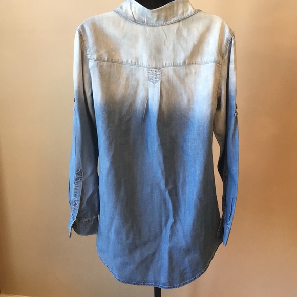 PRE-OWNED CELEBRITY PINK JEAN TUNIC SHIRT - Picture 4 of 8